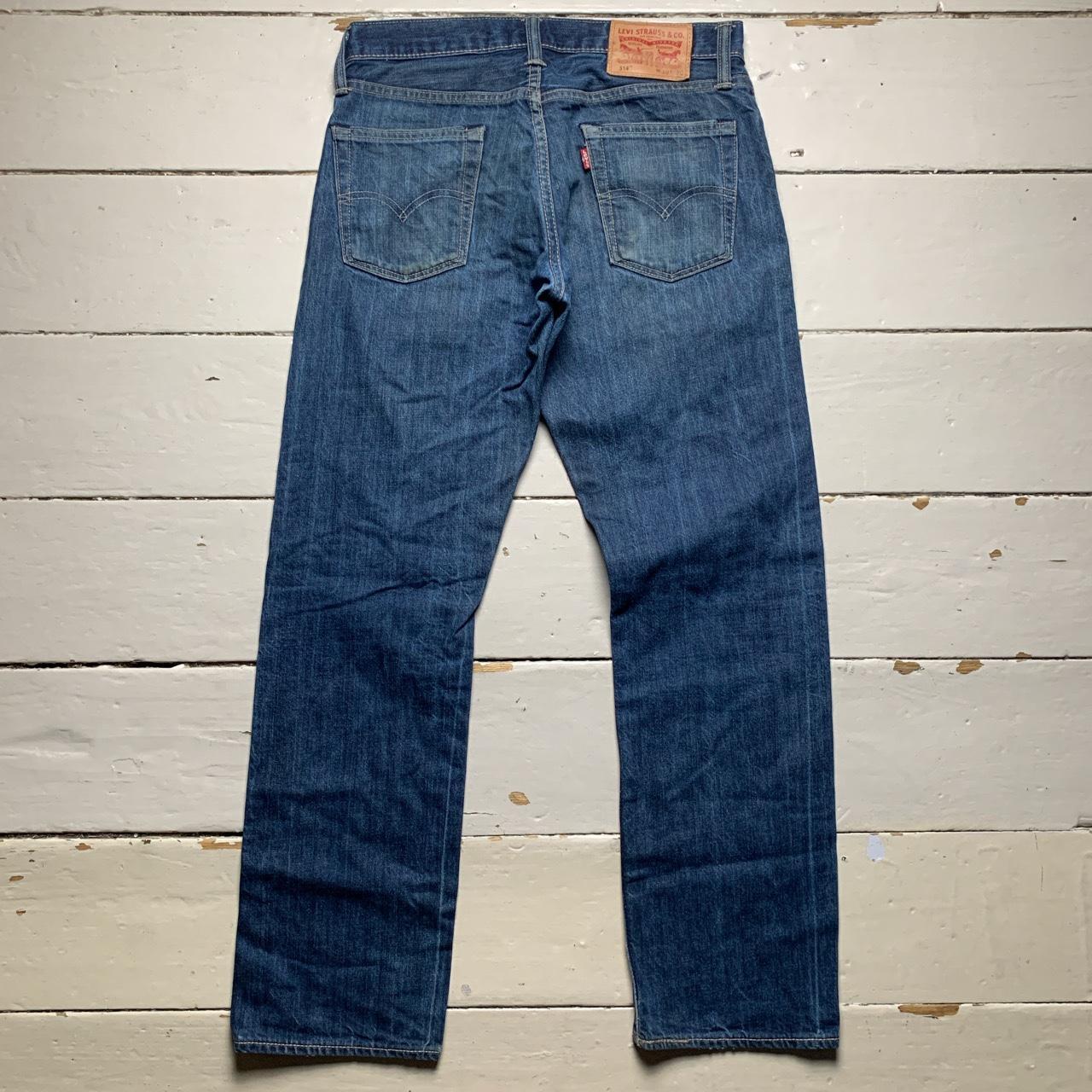 Levis 514 Navy Baggy Jeans