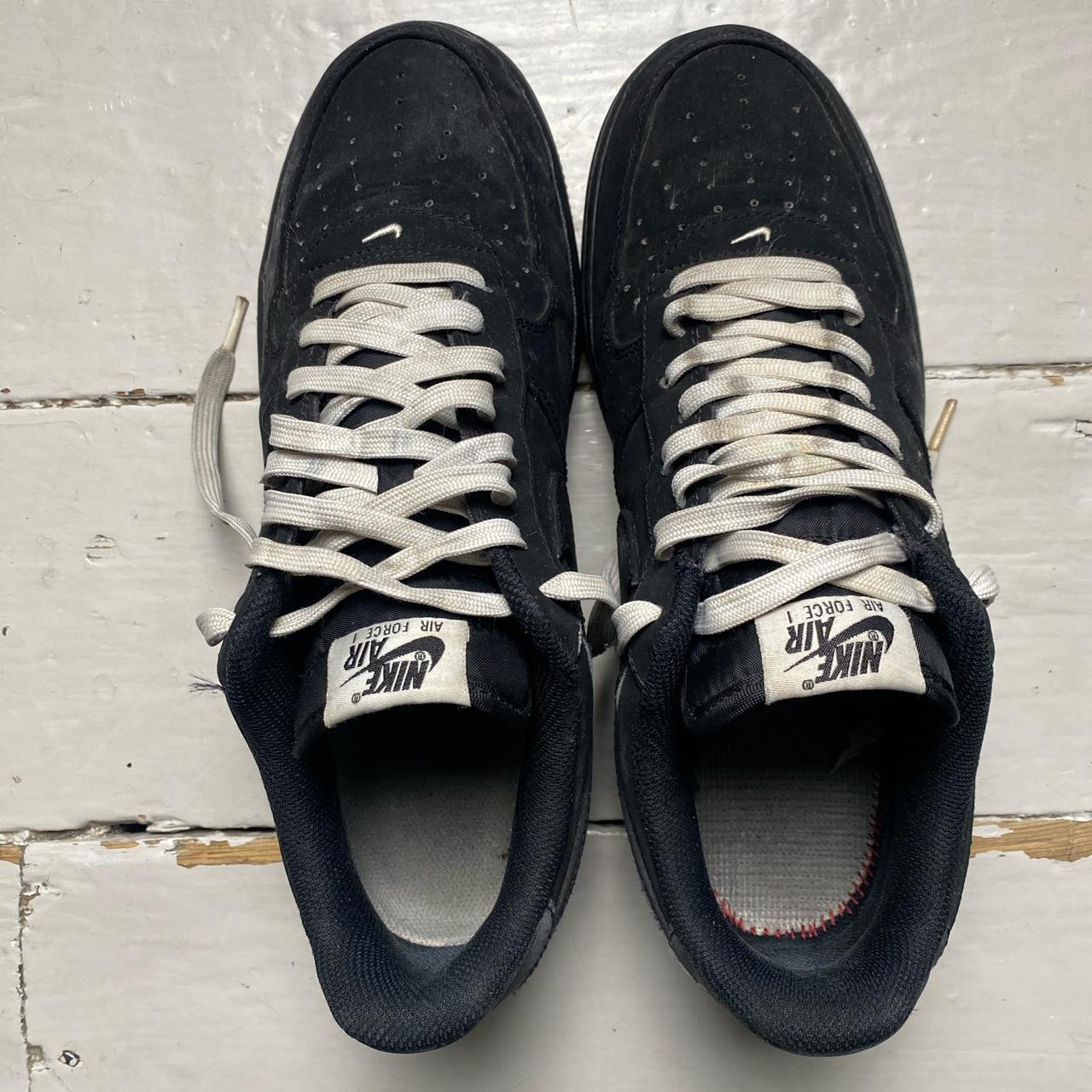 Nike Air Force 1 Black and White Suede