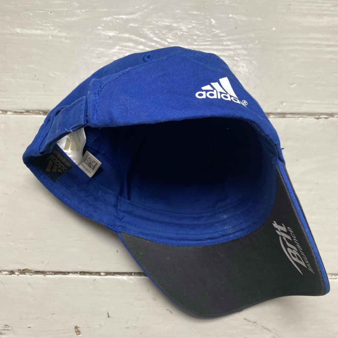 England Cricket Adidas Brit Blue and White Stripe Cap