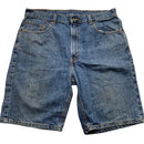 Levis 505 Baggy Vintage Navy Jean Short Jorts (36W)
