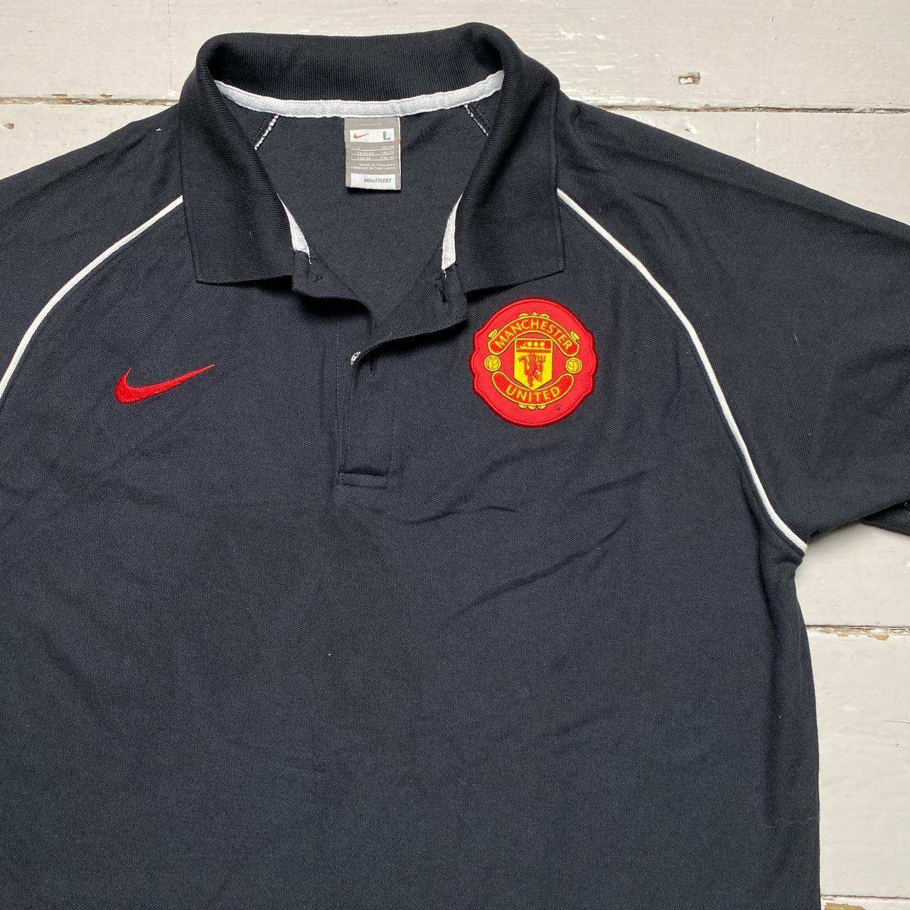 Nike Manchester United Vintage Polo Shirt Black