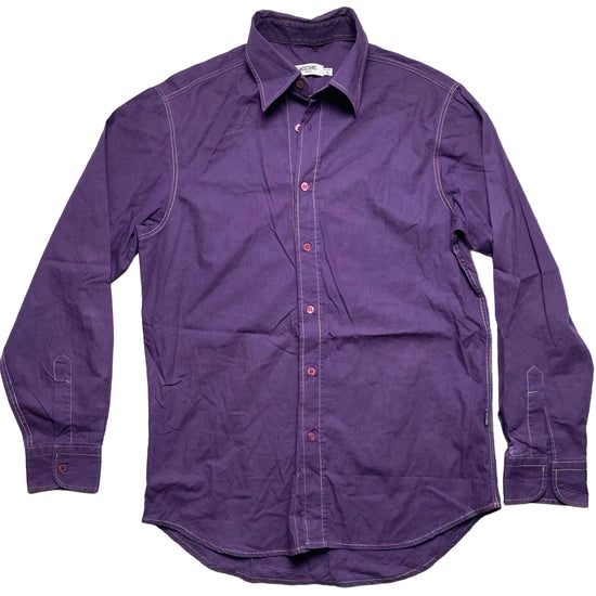 Moschino Vintage Purple Rainbow Stitch Shirt (S)