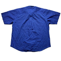 Vintage 90’s Blue and White Grid Short Sleeve Shirt (XL)