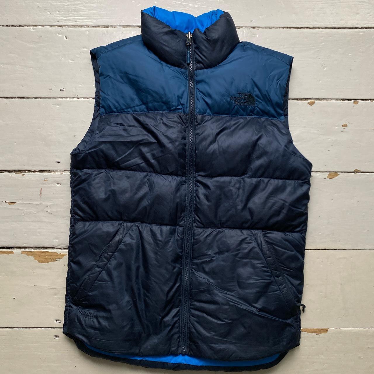 The North Face Nuptse 700 Two Tone Blue Gilet