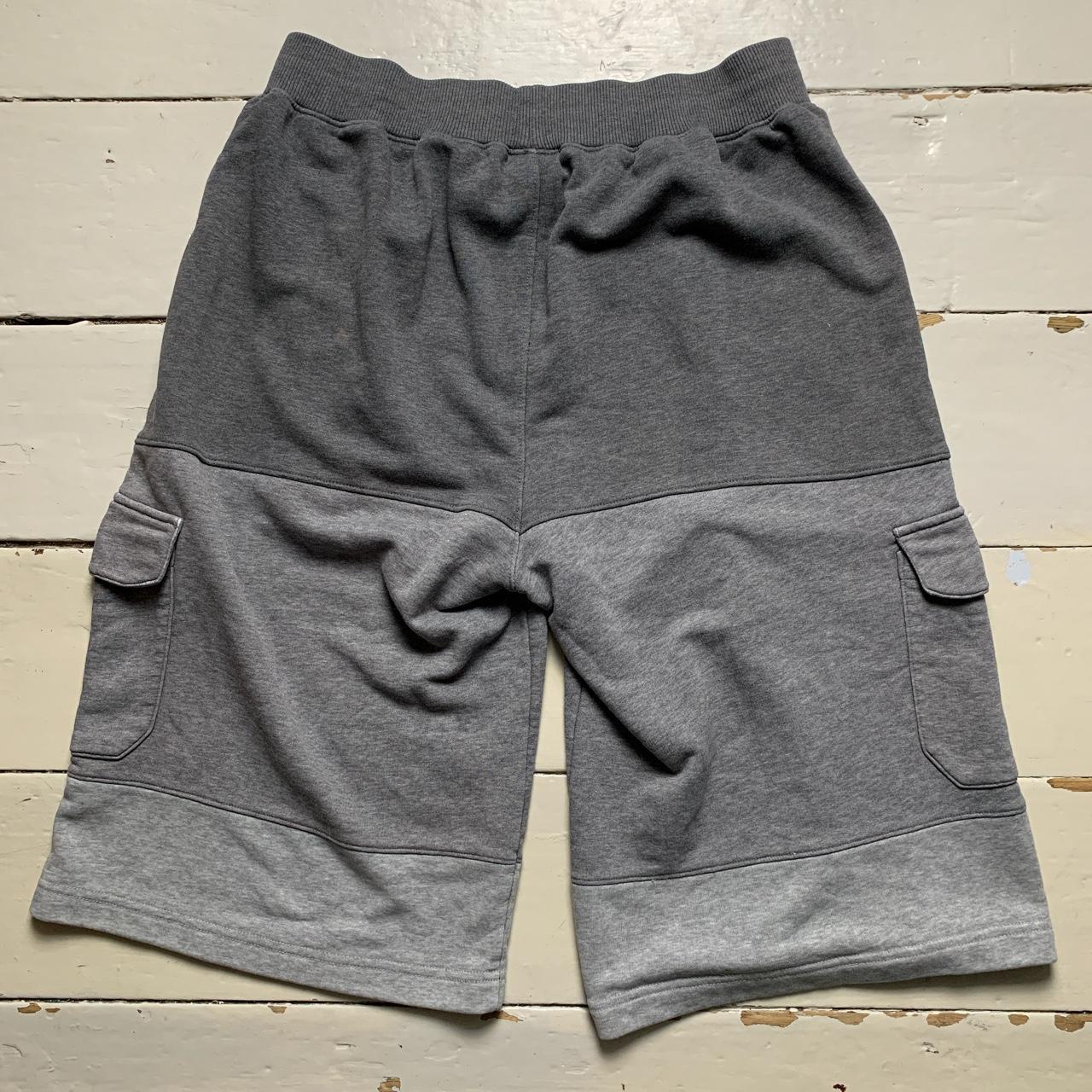 Nike Swoosh Cargo Jogger Shorts Grey Tri Tone