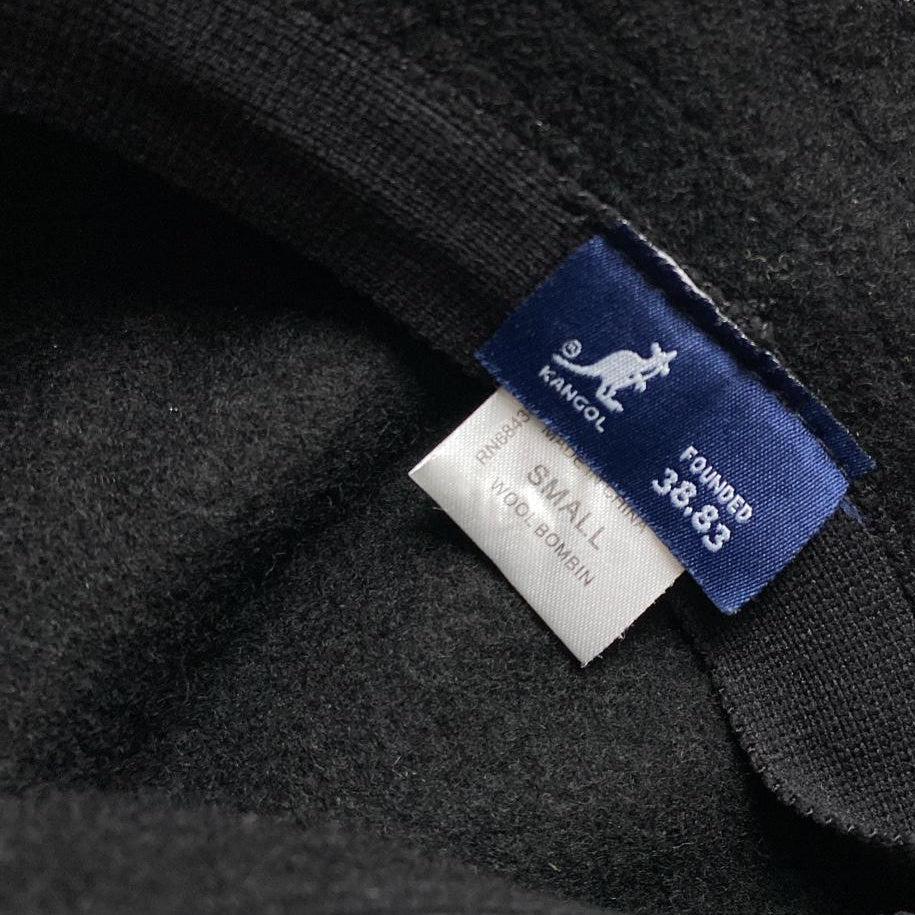 Kangol Vintage Wool Black ad White Bucket Hat