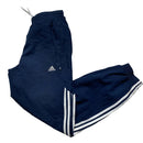 Adidas Navy and White Shell Trackpant Bottoms (S)
