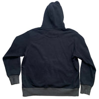 Nike Vintage Swoosh Hoodie Black and Blue (XL)