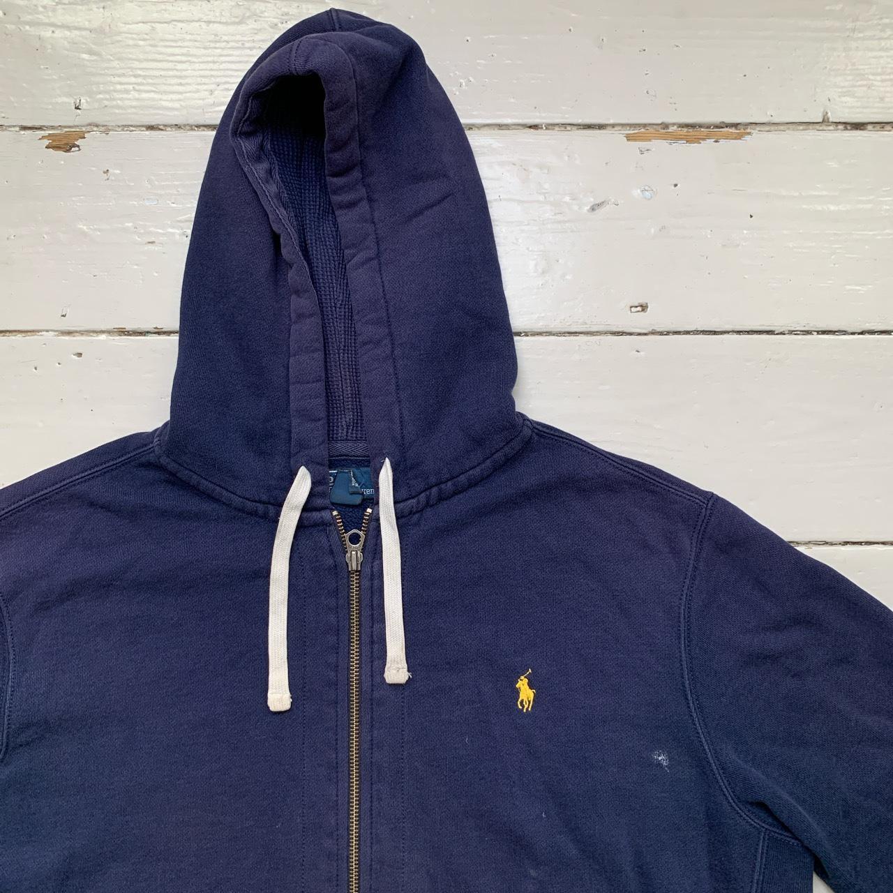 Ralph Lauren Polo Navy and Yellow Pony Hoodie