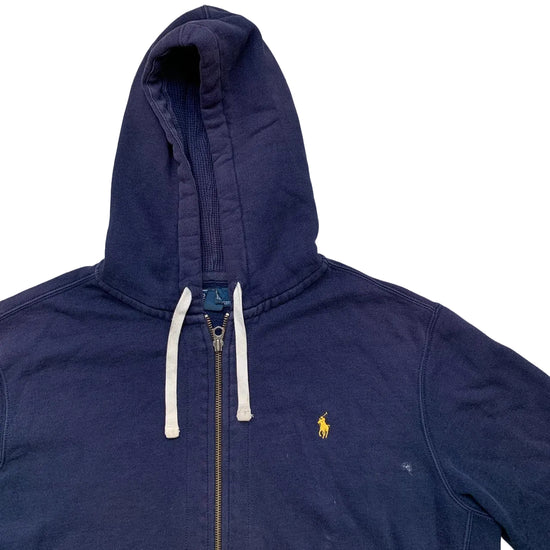 Ralph Lauren Polo Navy and Yellow Pony Hoodie (2XL)