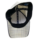 New Era Boston Red Sox White Checked Fitted Baseball Cap