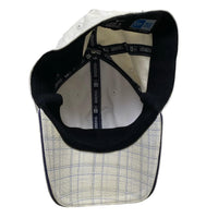 New Era Boston Red Sox White Checked Fitted Baseball Cap