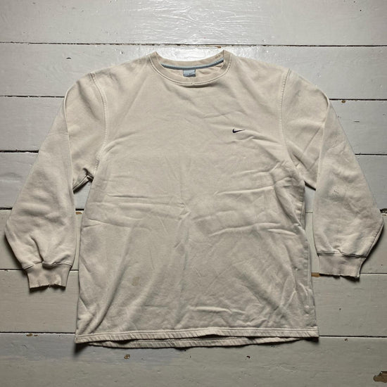 Nike Vintage Swoosh Cream and Black Jumper