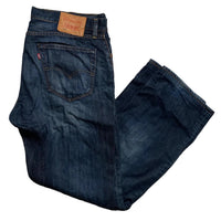 Levis 505 Dark Navy Stonewash Jeans (34W)