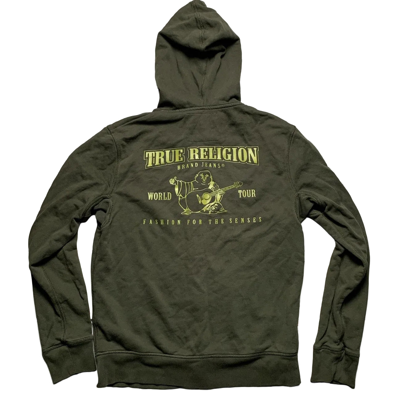 True Religion Olive Green Buddha Hoodie (S)