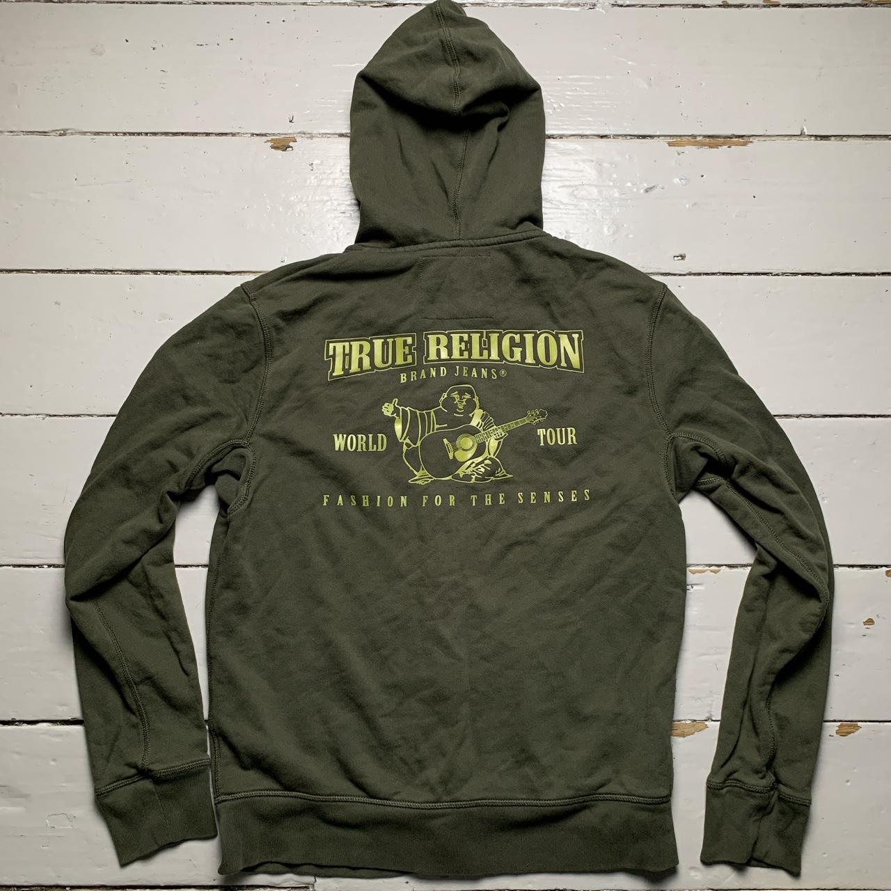 True Religion Olive Green Buddha Hoodie