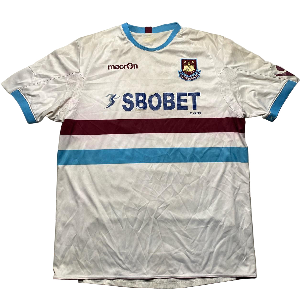 West Ham United Macron Vintage Football Jersey (2XL)