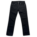True Religion Black and White/Silver Stitch Jeans (34W)