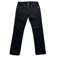 True Religion Black and White/Silver Stitch Jeans (34W)