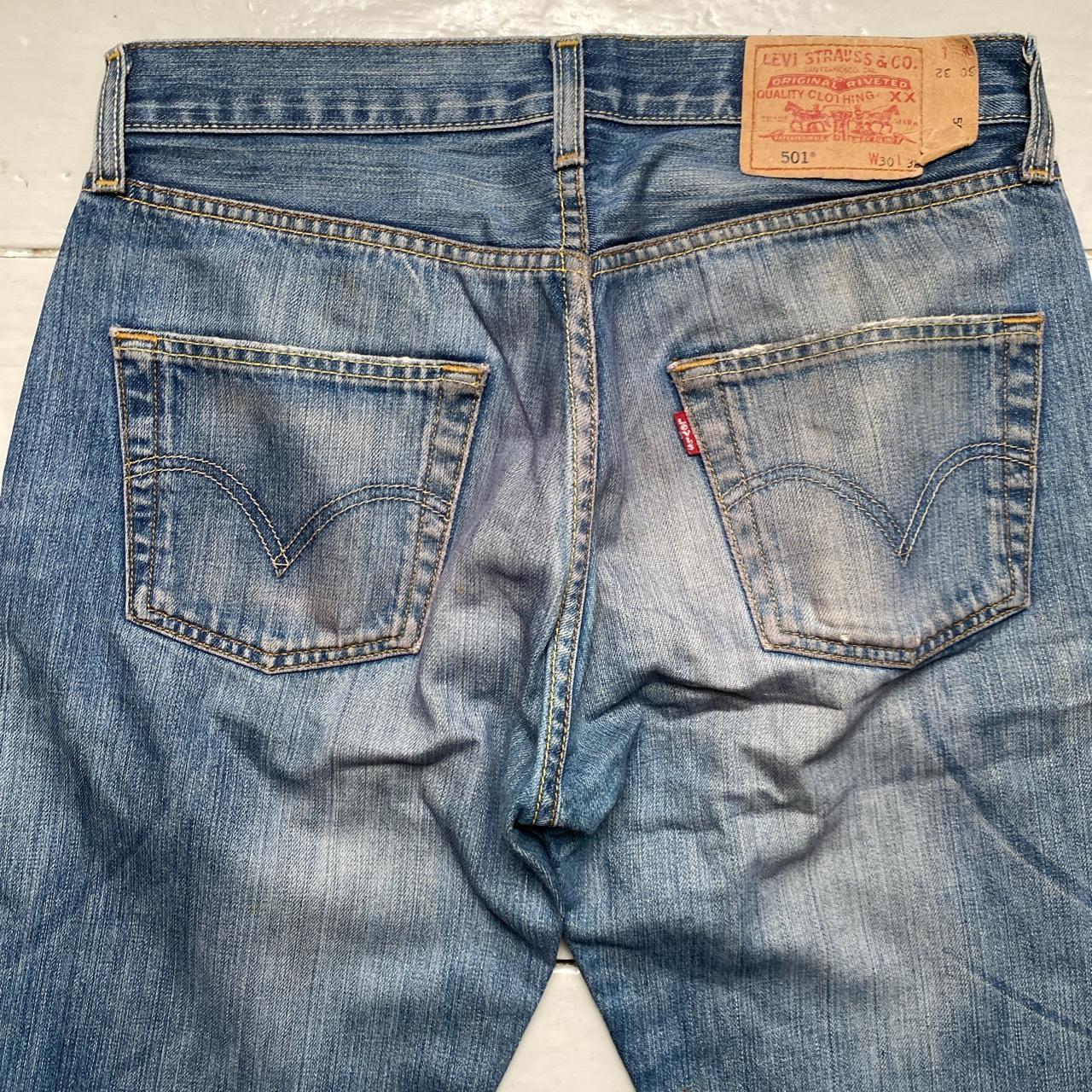 Levis 501 Vintage distressed Jeans