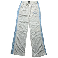 Nike Vintage White and Baby Blue Y2K Tracksuit Bottoms (S)