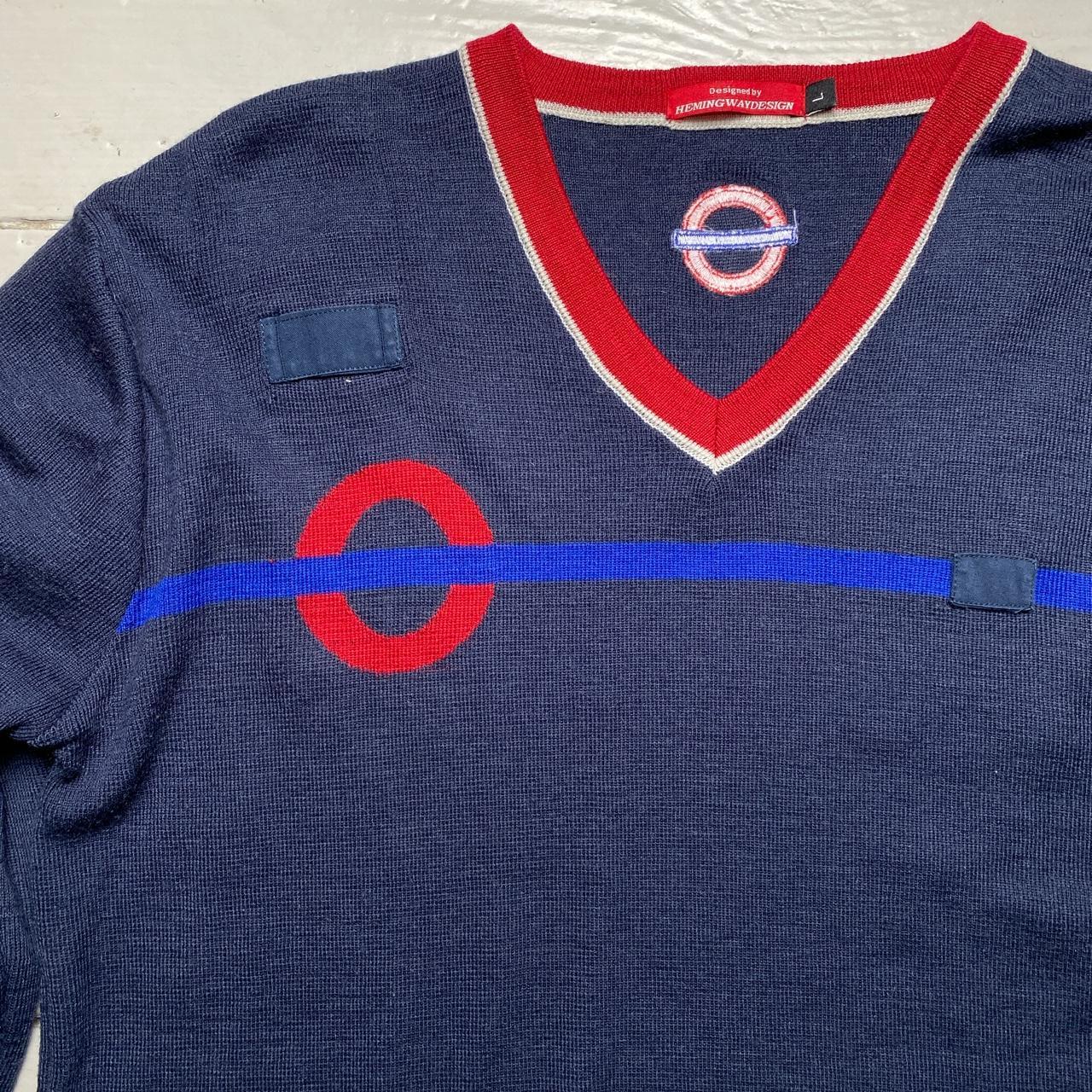 London Underground Hemingway Designs V Neck Jumper