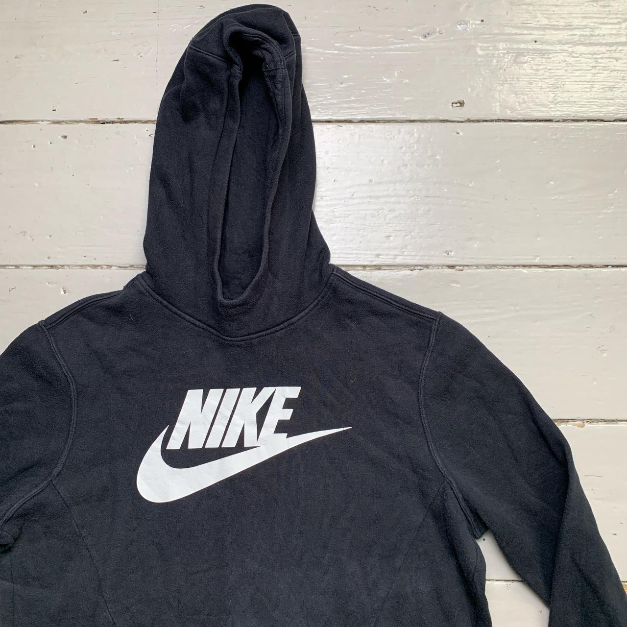 Nike Big Swoosh Black and White Hoodie