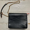 Valentino Red Chain Strap Crocodile Bag