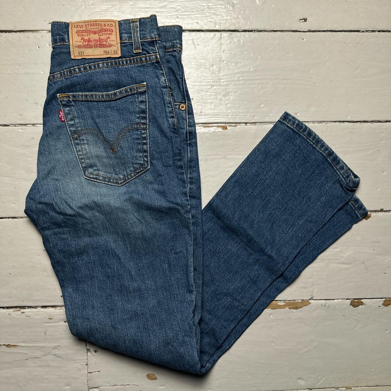 Levis 525 Vintage Flare Navy Jeans Wear Garson