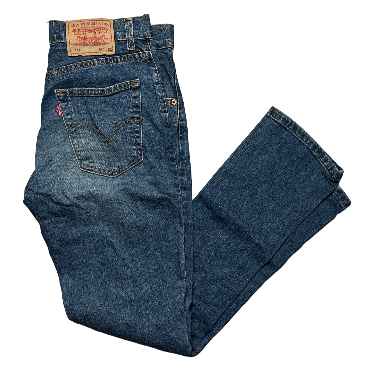 Levis 525 Vintage Flare Navy Jeans (30W)