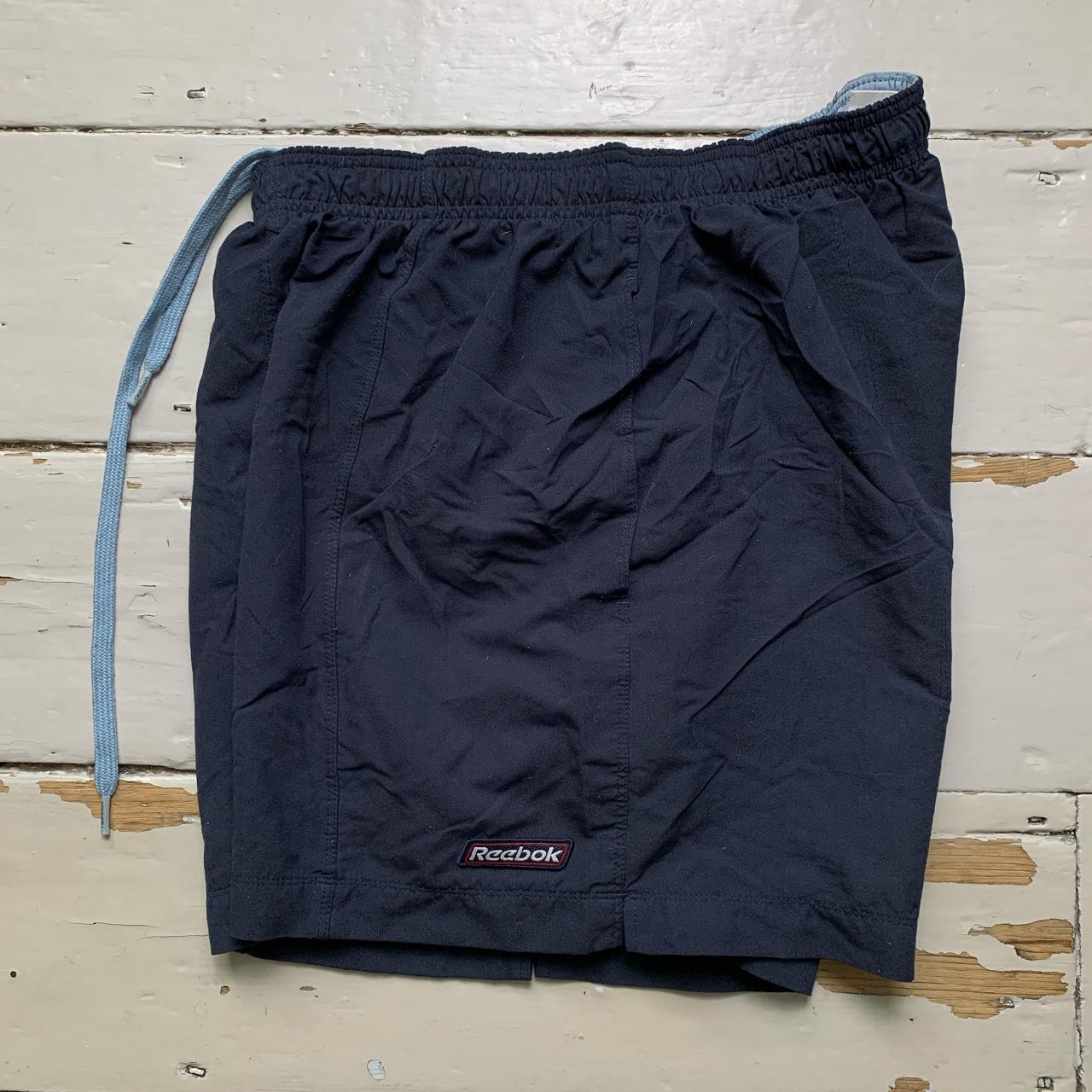 Reebok Navy Vintage Shell Track Pant Shorts