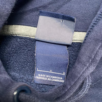 Nike Club Spellout Navy and White Hoodie (L)