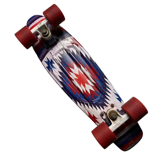 Penny Skateboard Purple and Red Indian Pattern