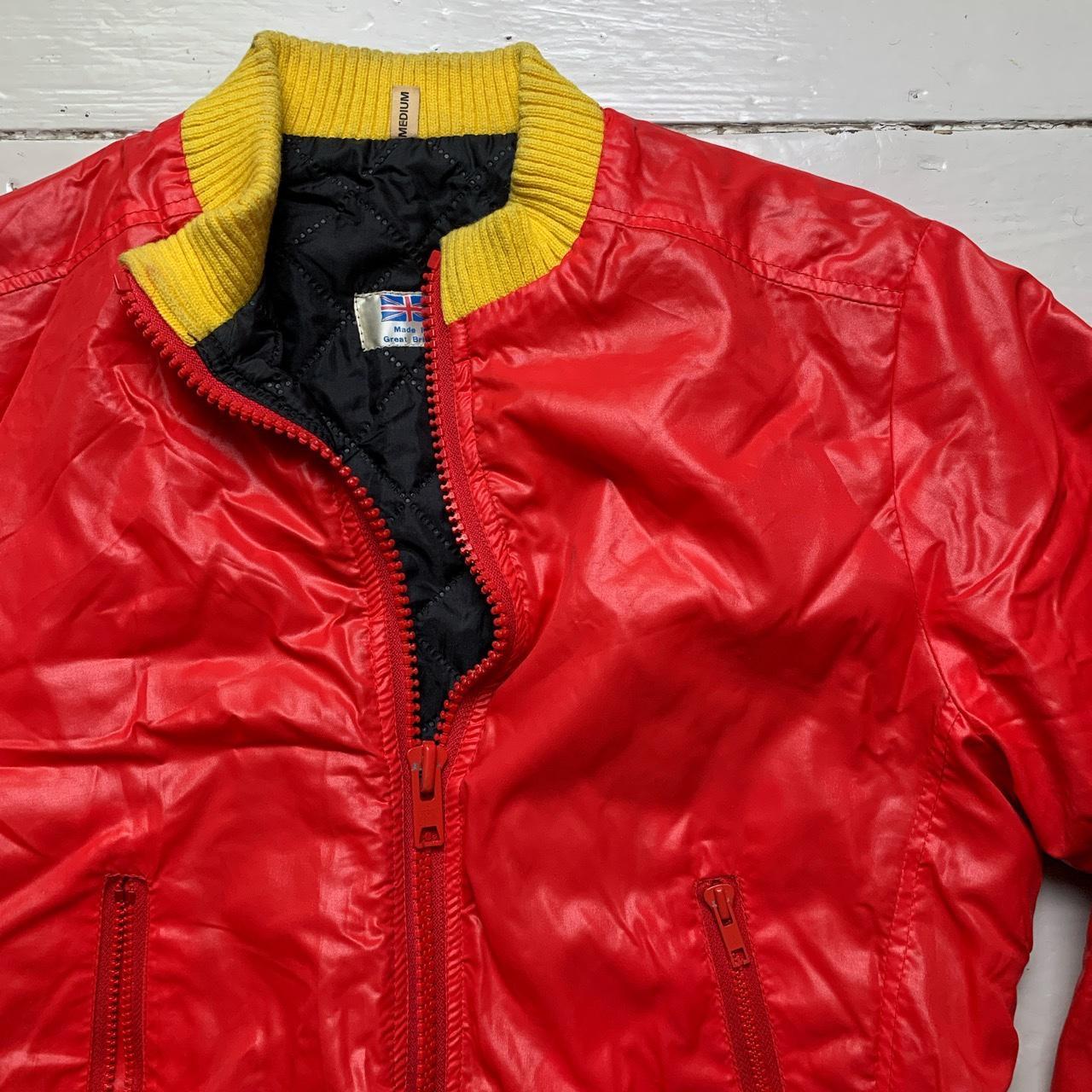 Made in Great Britain Red and Yellow Ski Bomber Jacket