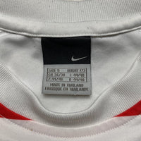 Nike Football Vintage Red and White T Shirt (S)