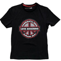 Love Moschino Black and Red T Shirt
