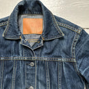 Evisu Womens Vintage Denim Daicock Swoosh Floral Jacket