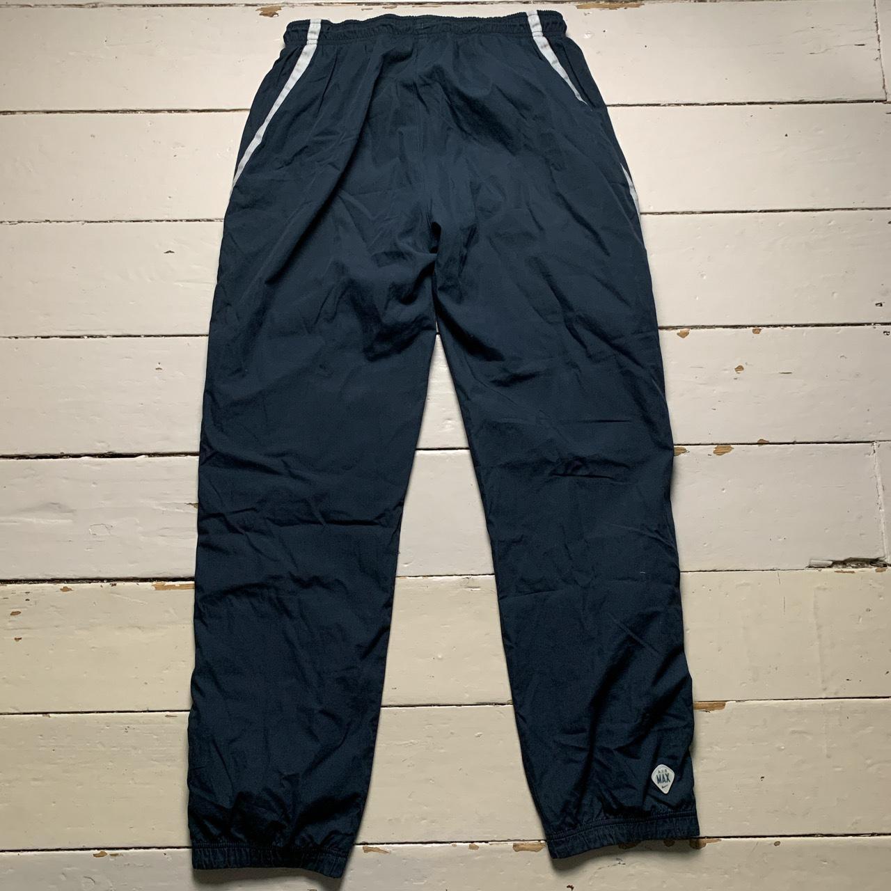 Nike Air Max Vintage Navy and White Shell Trackpant Baggy Bottoms