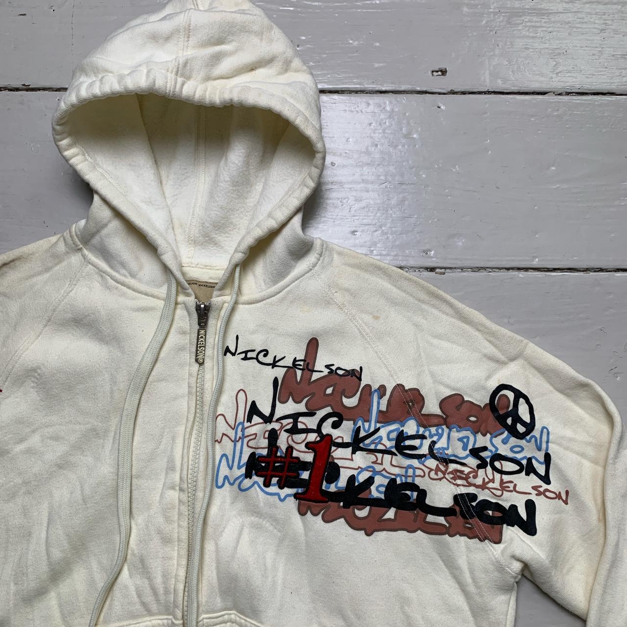 Nickelson Vintage Graffiti Cream Hoodie