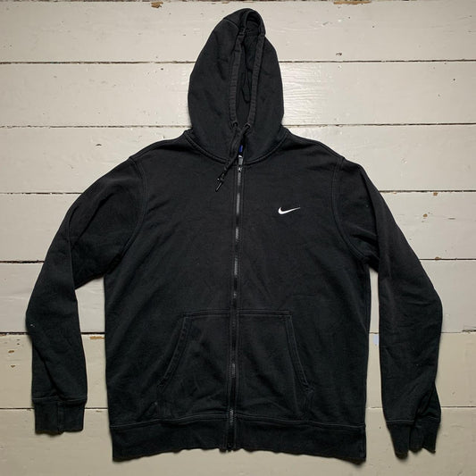 Nike Swoosh Black and White Hoodie