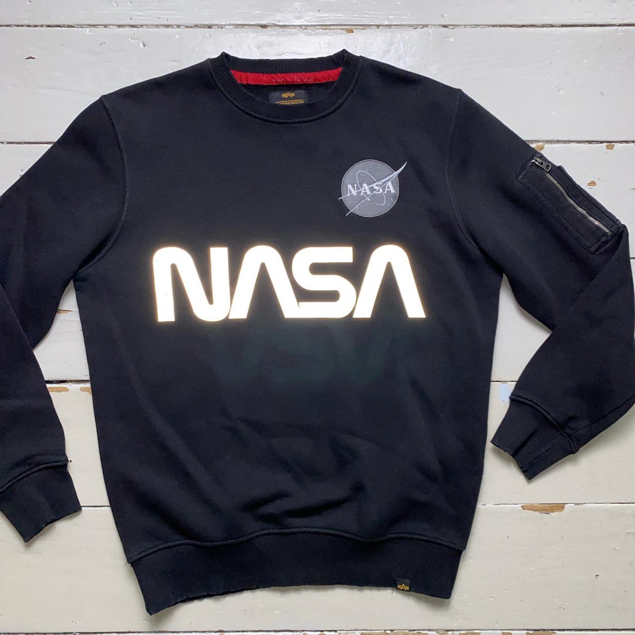 NASA Alpha Industries Black Reflective Jumper