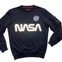 NASA Alpha Industries Black Reflective Jumper (M)