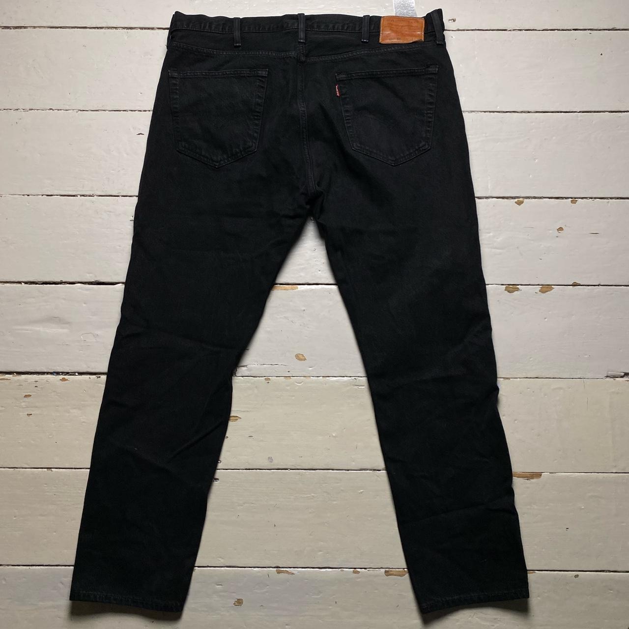 Levis 501 ST Black and Red Jeans