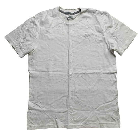 Nike Vintage Swoosh White and Grey T Shirt (L)