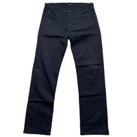 Armani Navy Slim Straight Jean Trousers (32W)