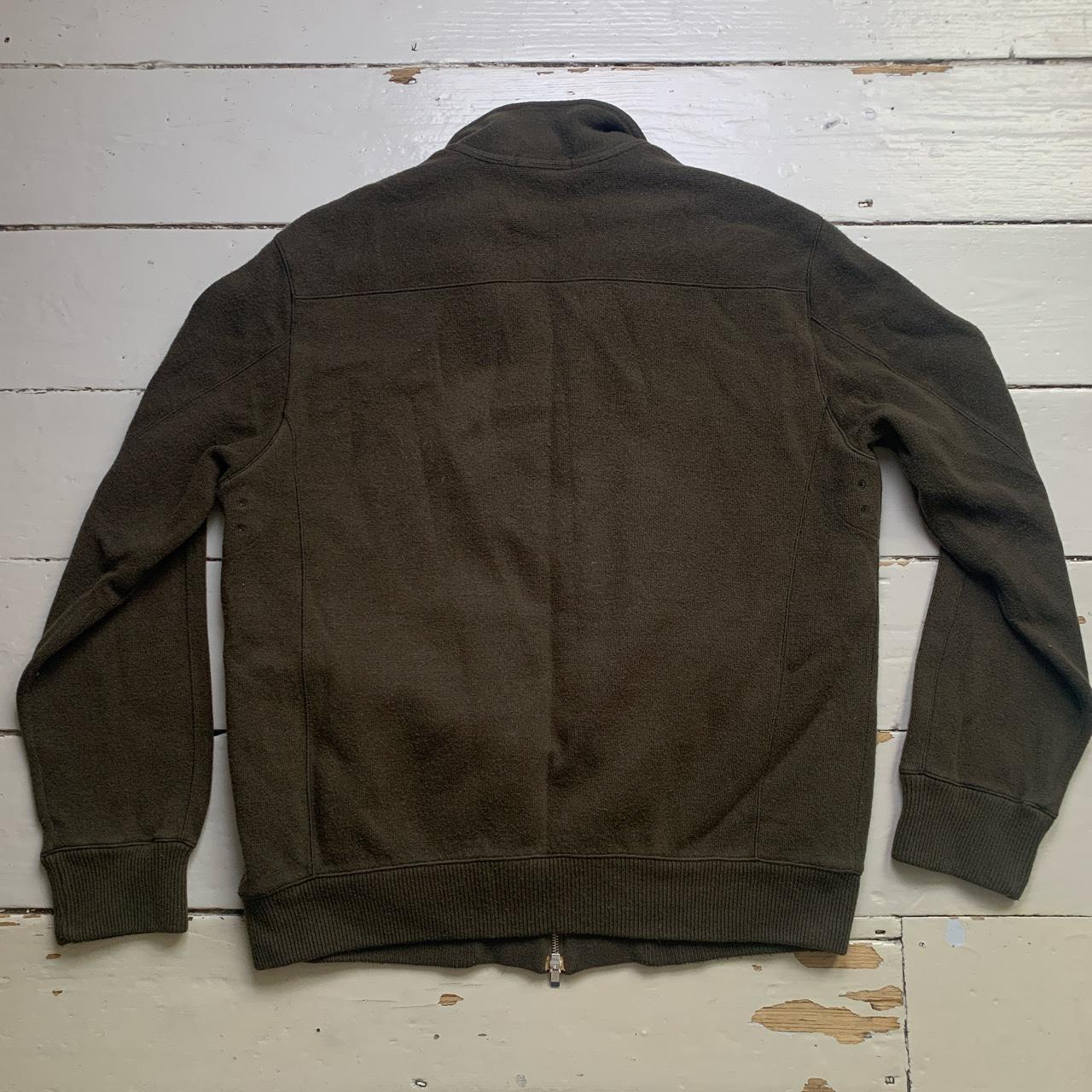 CP Company Vintage Khaki Green Zip Jumper