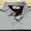 Yves Saint Laurent Vintage Navy and Baby Blue Polo Shirt