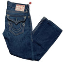 True Religion Ricky Big QT Navy and White Stitch Jeans