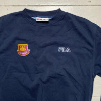 West Ham Vintage Fila Jumper Navy