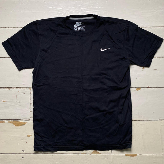 Nike Swoosh Black and White T Shirt